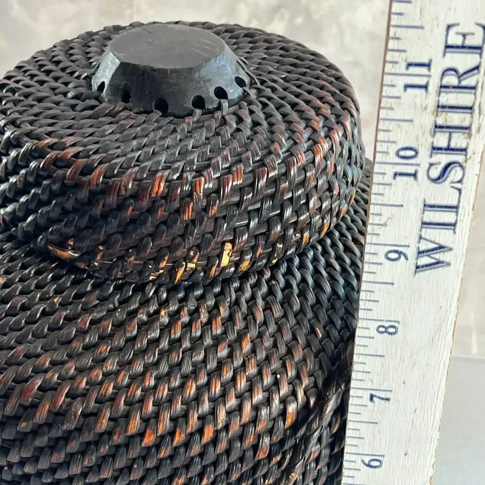 Antique Filipino Ifugo Ulbong Rice Basket 10